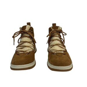 UGG Lakesider Heritage Mid Tan Suede Lace Up Waterproof Boot Women's Sz 9 NEW